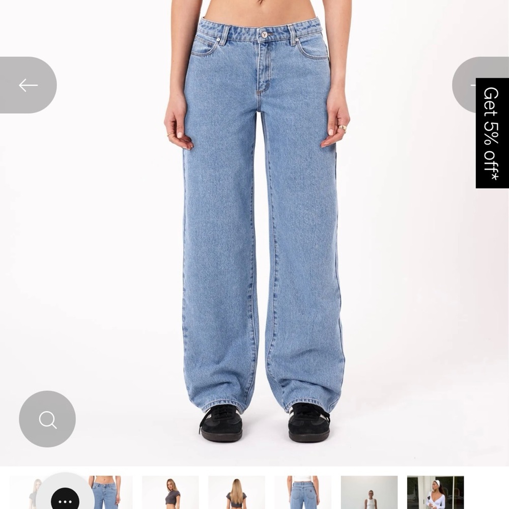 Abrand 99 Low Blue Jeans